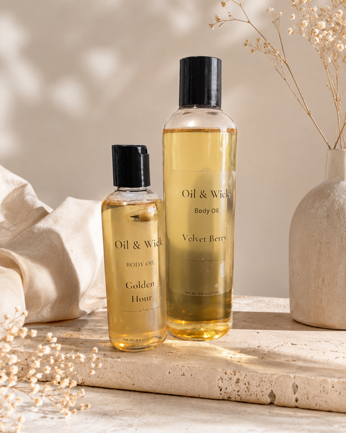Body oil + shower gel + coffee scrub