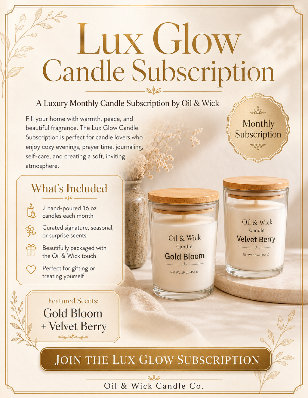 lux Glow Candle Club
