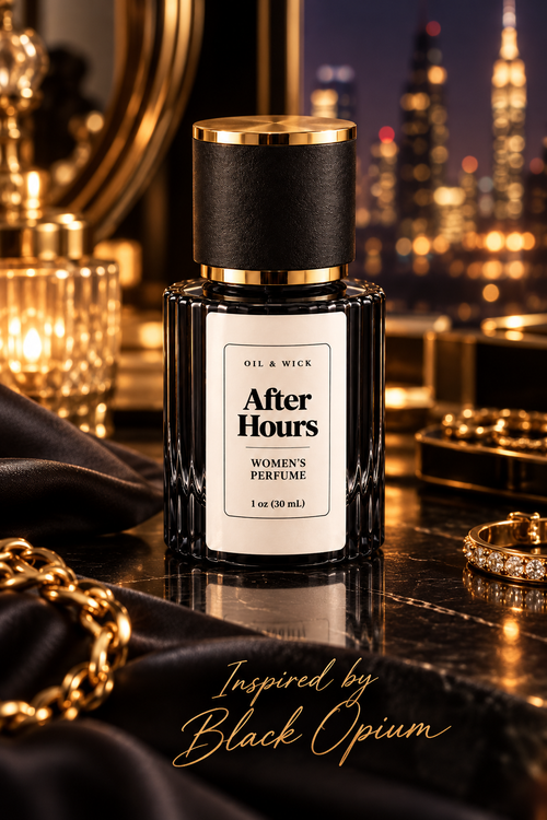 Oil & Wick After Hours women's perfume lifestyle photo