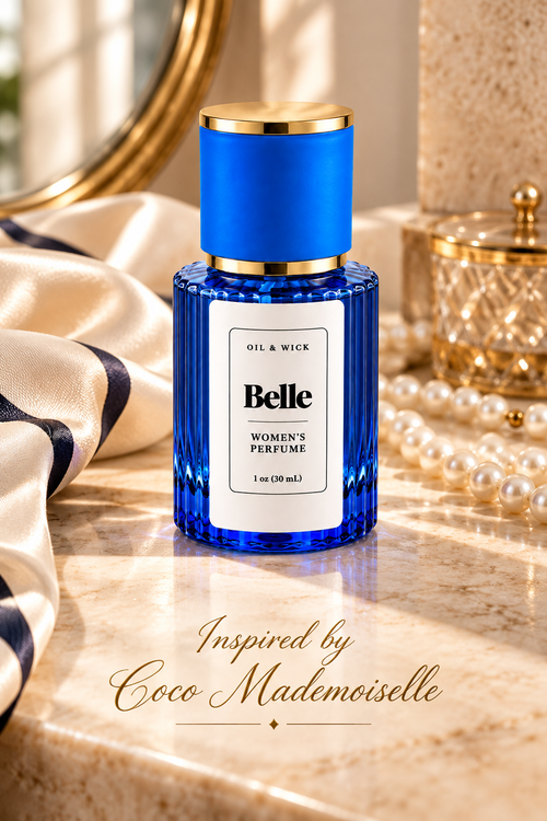 Oil & Wick Belle women's perfume lifestyle photo