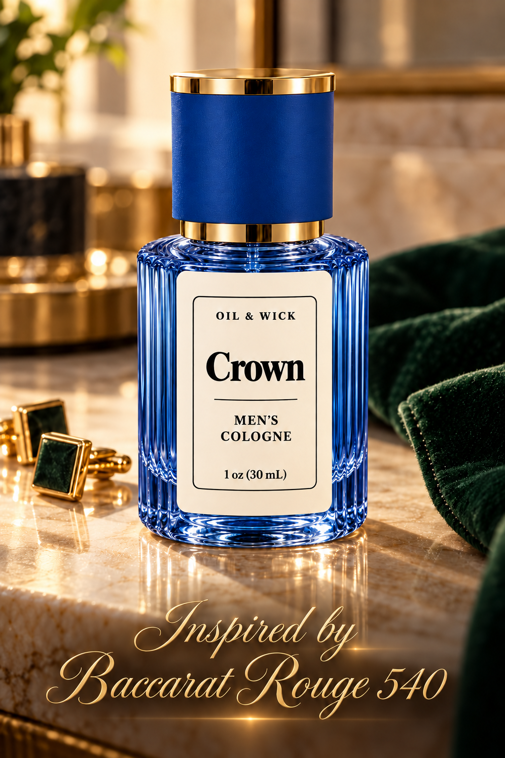 Oil & Wick Crown cologne lifestyle photo