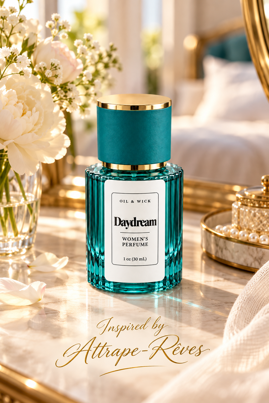 Oil & Wick Daydream women's perfume lifestyle photo