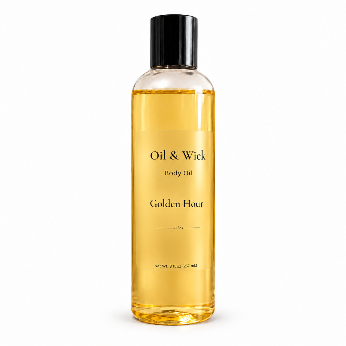 Golden Hour Glow Body Oil on white background