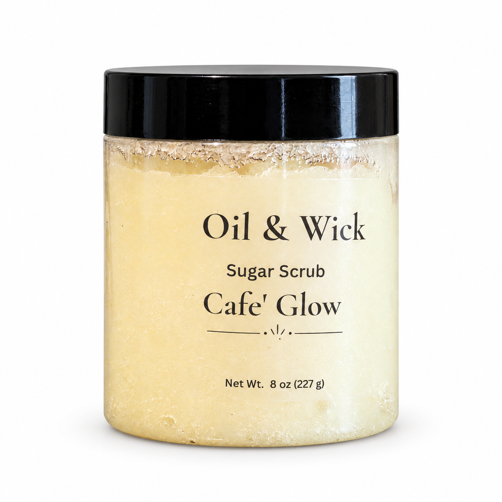 Pure Glow Sugar Scrub on white background