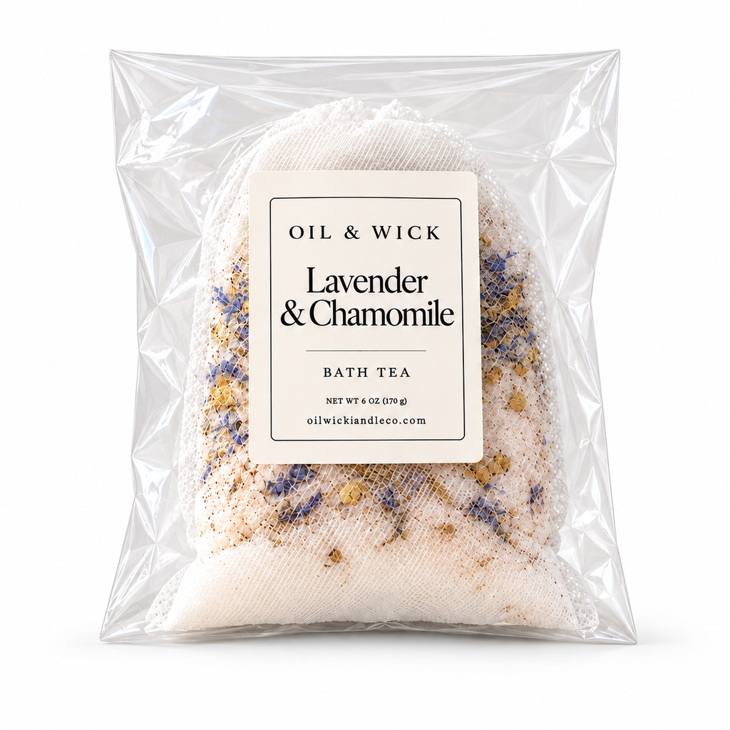 Lavender & Chamomile — one of three bath teas in the trio