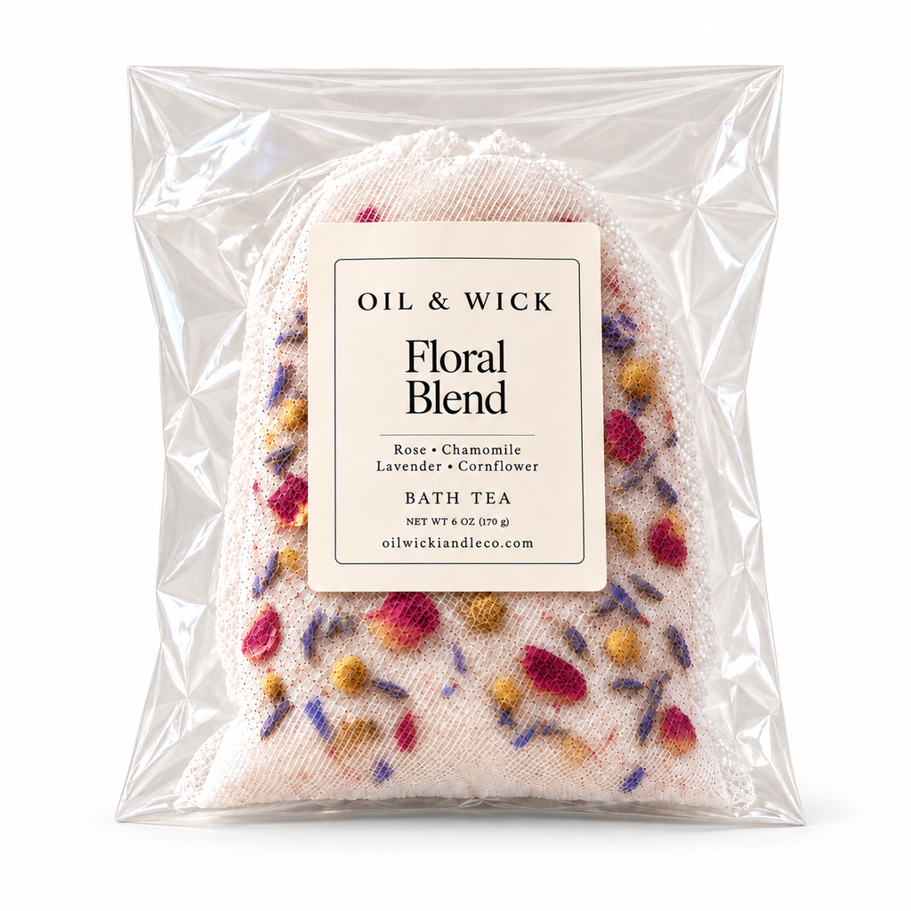 Floral Blend Bath Tea – 6 oz on white background