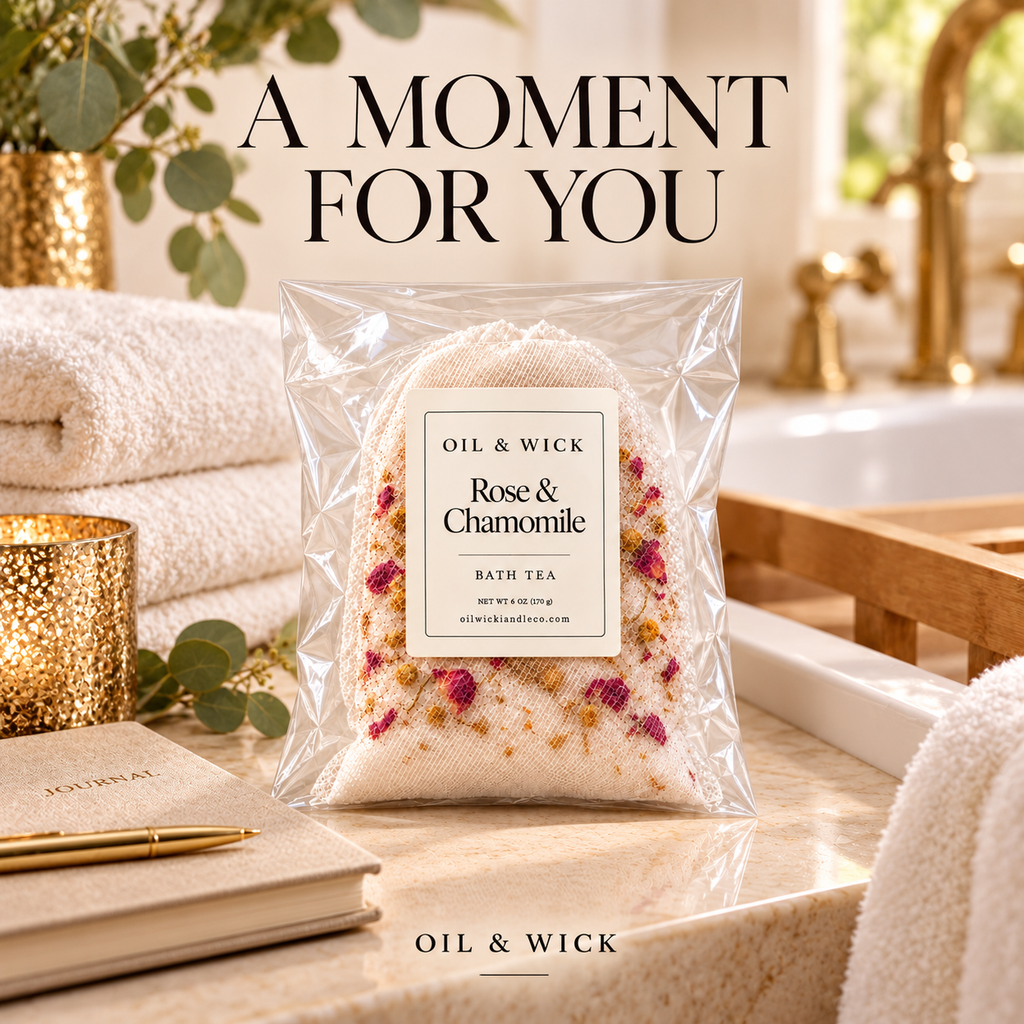 Rose & Chamomile Bath Tea – 6 oz — self-care inspiration